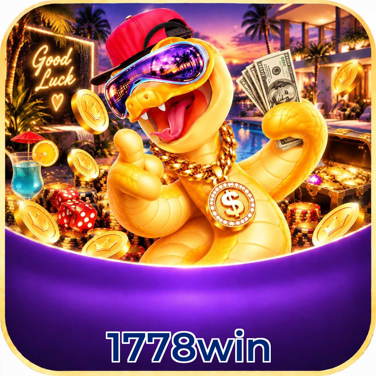 Aplicativo 1778win para Android e iOS com interface completa